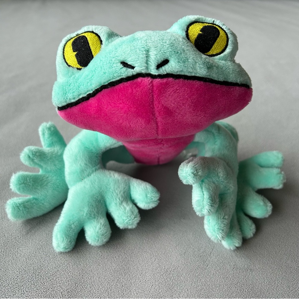 Tree Frog ~ The Petting Zoo ~ Mint Green with Bright Pink